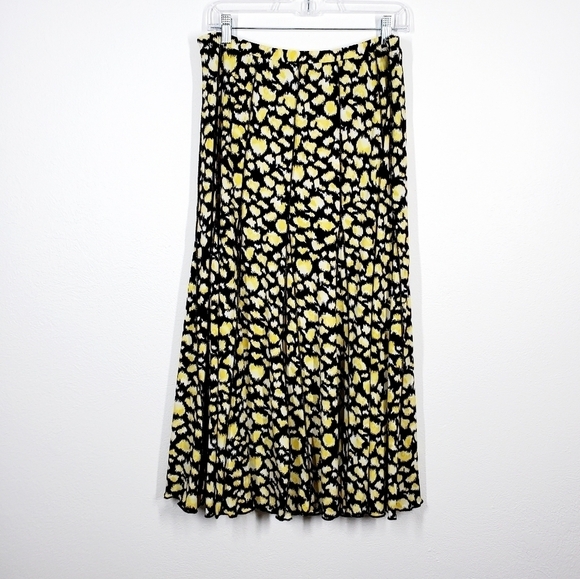 CITY GIRL SILK BLEND ANIMAL PRINT SKIRT - Picture 1 of 6